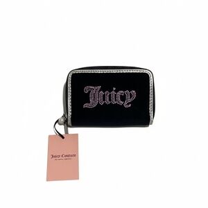 Juicy Couture Black Wallet with Pink Logo